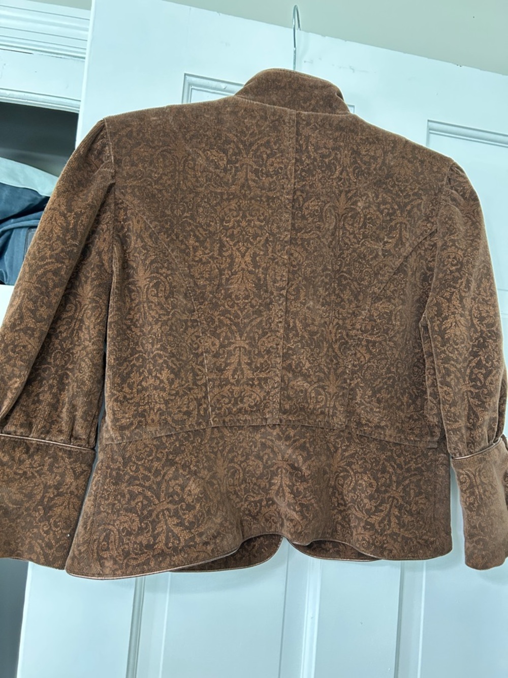 Heart Moon Star Brown Patterned Button-Front Jacket - Picture 2 of 3